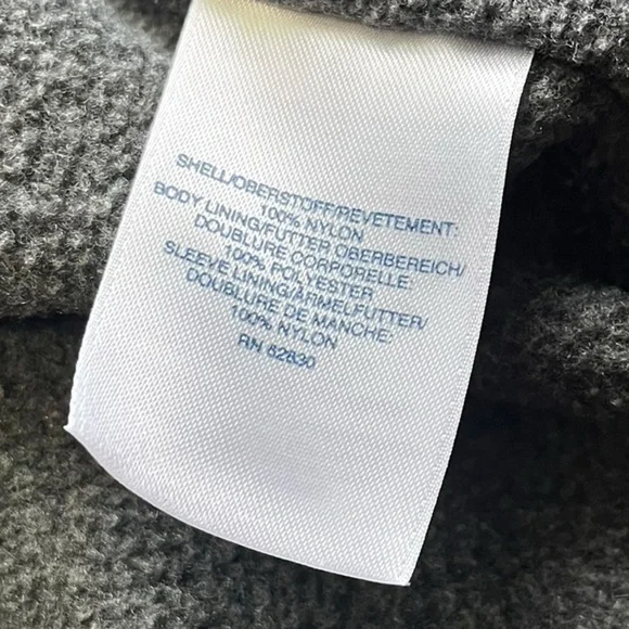 Lands' End men’s size large Black Jacket with Gray Lining - Picture 3 of 8